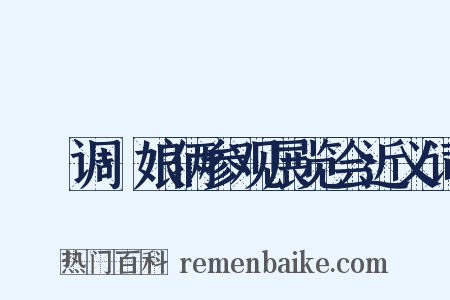 郿鄠调·娘俩参观展览会近义词是什么意思的图片
